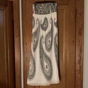 White House Black Market full length strapless dress Size 4. Excellent condition